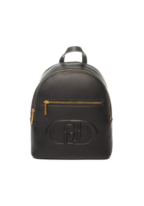 black logo backpack LIU JO | AF4247E0332PELLE-22222